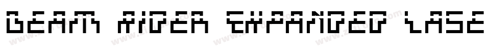 Beam Rider Expanded Laser字体转换